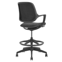 Работен офис стол DAVOS - черен - 4