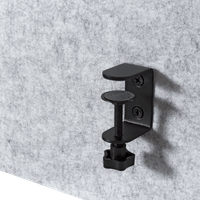 Акустичен панел за бюро Carmen CR-301 - сив - 4 Акустичен панел за бюро Carmen CR-301 - сив - 4