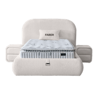 Тапицирано легло с матрак FABER 90 х 200 - перла SY - 2