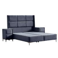 Тапицирана спалня с матрак BELLA 180 x 200 - антрацит 29 - 2
