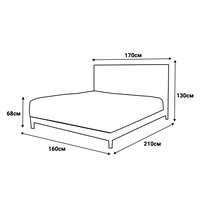Тапицирана спалня с матрак BELLA 180 x 200 - антрацит 29 - 5 Тапицирана спалня с матрак BELLA 180 x 200 - антрацит 29 - 5