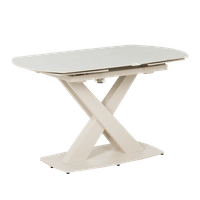 Разтегателна трапезна маса MATEO - крем - 1