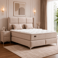 Тапицирана спалня с матрак BELLA 180 x 200 - крем 03 - 4 Тапицирана спалня с матрак BELLA 180 x 200 - крем 03 - 4