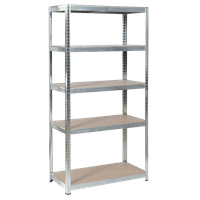 Метален стелаж Carmen CR-1010 - 150х75х30 см, до 100 кг... - 2