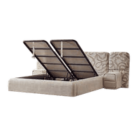 Тапицирана спалня с матрак  MILANO 160 x 200 - сив A - 2
