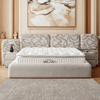 Тапицирана спалня с матрак  MILANO 160 x 200 - сив A - 5
