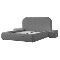 Тапицирана спалня с матрак FABER 160 х 200 - антрацит AN - 2 Тапицирана спалня с матрак FABER 160 х 200 - антрацит AN - 2