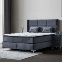 Тапицирана спалня с матрак BELLA 160 x 200 - антрацит 29 - 1