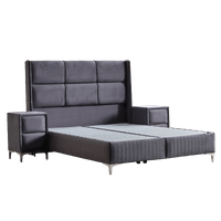 Тапицирана спалня с матрак BELLA 160 x 200 - антрацит 29 - 2