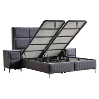 Тапицирана спалня с матрак BELLA 160 x 200 - антрацит 29 - 2 Тапицирана спалня с матрак BELLA 160 x 200 - антрацит 29 - 2