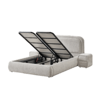Тапицирана спалня с матрак NOVA 160 x 200 - перла SY - 2