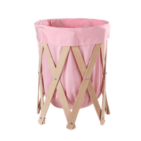 Кош за играчки WOODBA - розов - 1