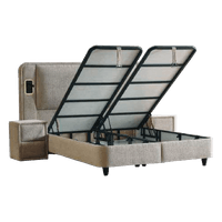Тапицирана спалня с матрак CANCUN 160 x 200 - бежов 04 - 2 Тапицирана спалня с матрак CANCUN 160 x 200 - бежов 04 - 2