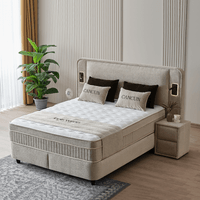 Тапицирана спалня с матрак CANCUN 160 x 200 - бежов 04 - 3 Тапицирана спалня с матрак CANCUN 160 x 200 - бежов 04 - 3
