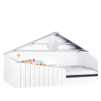 Детско легло къща Монтесори BIRD HOUSE 100 х 200 - 1 Детско легло къща Монтесори BIRD HOUSE 100 х 200 - 1