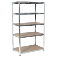 Метален стелаж Carmen CR-1021 - 190х100х40 см, до 65 кг... - 2