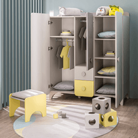 Трикрилен детски гардероб MINIA 124x46x142 см - 2 Трикрилен детски гардероб MINIA 124x46x142 см - 2