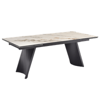 Разтегателна трапезна маса KOWAL - бяла - 1