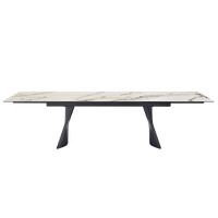 Разтегателна трапезна маса KOWAL - бяла - 2