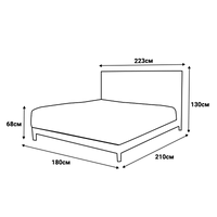 Тапицирана спалня с матрак CANCUN 180 x 200 - лате 06 - 5 Тапицирана спалня с матрак CANCUN 180 x 200 - лате 06 - 5