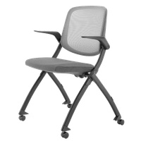 Посетителски стол AGNO - тъмносив - 2