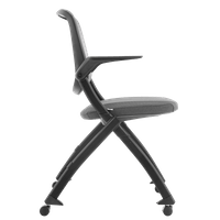 Посетителски стол AGNO - тъмносив - 3