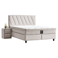 Тапицирана спалня с матрак SIESTA 160 x 200 - перла SY - 1