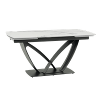 Разтегателна трапезна маса TORUN - бяла - 1