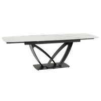 Разтегателна трапезна маса TORUN - бяла - 2