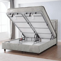 Тапицирана спалня с матрак STRESS ZERO 180 x 200 - крем 02 - 2 Тапицирана спалня с матрак STRESS ZERO 180 x 200 - крем 02 - 2