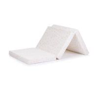 Сгъваем матрак 60/120/6  бял/бежови звез - 0