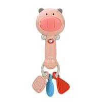 Муз.пръчка със светлина и дрънкалка Pigg - 1 Муз.пръчка със светлина и дрънкалка Pigg - 1