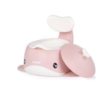 Гърне с капак и облегалка Китче розово - 1