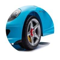 Ел. кола Porsche Carrera GT LUX синя - 5