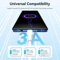 Vention Кабел USB 2.0 Type-C to Type-C - 1M White 3A Fast... - 3