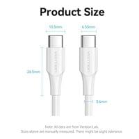 Vention Кабел USB 2.0 Type-C to Type-C - 1M White 3A Fast... - 4