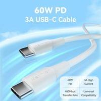 Vention Кабел USB 2.0 Type-C to Type-C - 1M White 3A Fast... - 5