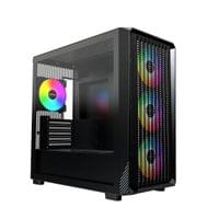 Montech кутия Case mATX - X5M (B) - 4 x 120 mm A-RGB, USB-C - 1