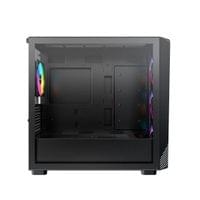 Montech кутия Case mATX - X5M (B) - 4 x 120 mm A-RGB, USB-C - 2