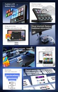 Ajazz стрийминг хъб/дек Streaming HUB AKP05E PRO Black - 11