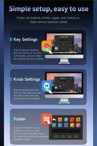Ajazz стрийминг хъб/дек Streaming HUB AKP05E PRO Black - 22