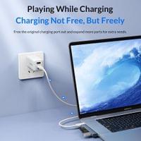 Orico хъб USB3.0/2.0 HUB 3 port TYPE C, Aluminum - AH-W13-GY - 5