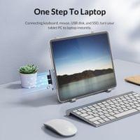 Orico хъб USB3.0/2.0 HUB 3 port TYPE C, Aluminum - AH-W13-GY - 6