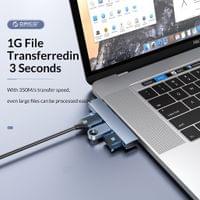 Orico хъб USB3.0/2.0 HUB 3 port TYPE C, Aluminum - AH-W13-GY - 7