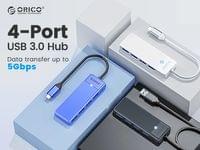 Orico хъб USB3.1 HUB Type-C - 4 x USB3.0 - PAPW4A-C3-015-WH - 7