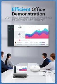 Vention кабел Cable Type-C to DisplayPort - 1.5m 8K Black - CGYBG - 5