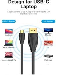 Vention кабел Cable Type-C to DisplayPort - 1.5m 8K Black - CGYBG - 6