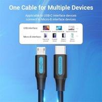 Vention Кабел USB 2.0 C M / Micro-B USB M 0.5m - COVBD - 5