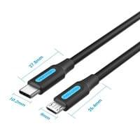 Vention Кабел USB 2.0 C M / Micro-B USB M 0.5m - COVBD - 6