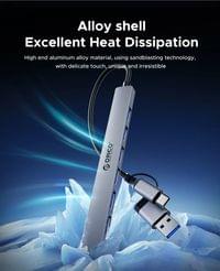 Orico хъб HUB USB-C 5 port - USB3.0 x 1, USB2.0 x 2,... - 6